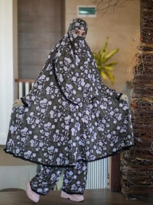 Khimar and Plazu set by Meerab Style C-609