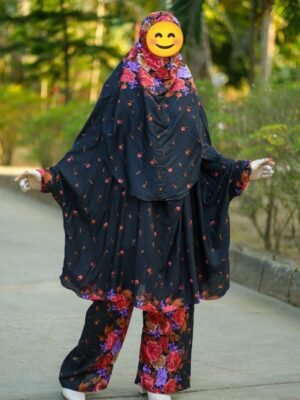 Khimar and Plazu set by Meerab Style C-618