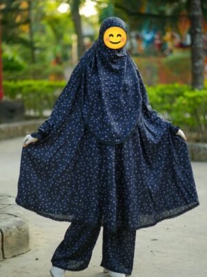Khimar and Plazu set by Meerab Style C-620