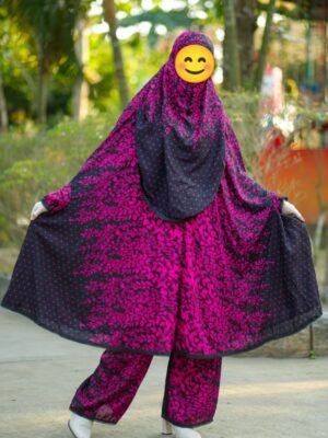 Khimar and Plazu set by Meerab Style C-629