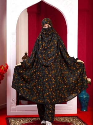 Khimar and Plazu set by Meerab Style C-638