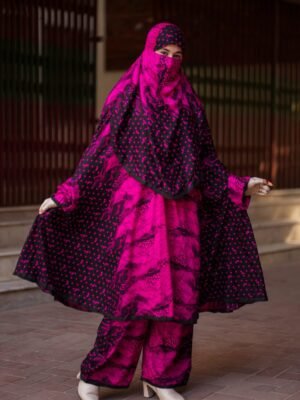 Khimar and Plazu set by Meerab Style C-655