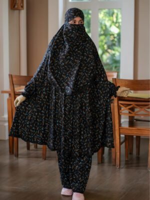 Modern Khimar Plazo Set for Women – Lightweight Breathable Hijab | Islamic Modest Clothing