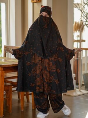 Modern Khimar Plazo Set for Women – Lightweight Breathable Hijab | Islamic Modest Clothing