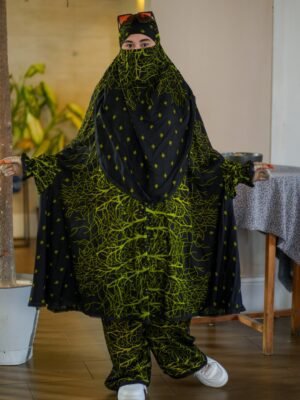 Modern Khimar Plazo Set for Women – Lightweight Breathable Hijab | Islamic Modest Clothing