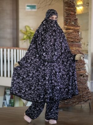 Modern Khimar Plazo Set for Women – Lightweight Breathable Hijab | Islamic Modest Clothing