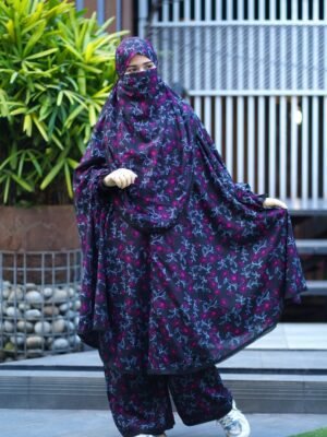 Modern Khimar Plazo Set for Women – Lightweight Breathable Hijab | Islamic Modest Clothing
