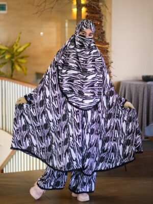 Modern Khimar Plazo Set for Women – Lightweight Breathable Hijab | Islamic Modest Clothing