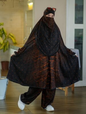 Modern Khimar Plazo Set for Women – Lightweight Breathable Hijab | Islamic Modest Clothing