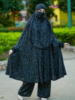 Modern Khimar Plazo Set for Women – Lightweight Breathable Hijab | Islamic Modest Clothing
