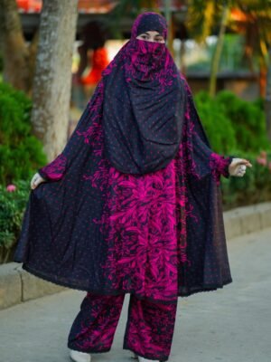 Modern Khimar Plazo Set for Women – Lightweight Breathable Hijab | Islamic Modest Clothing