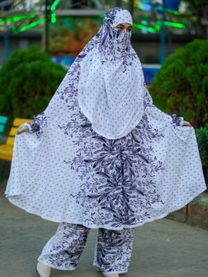 Modern Khimar Plazo Set for Women – Lightweight Breathable Hijab | Islamic Modest Clothing