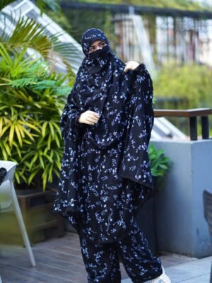 Modern Khimar Plazo Set for Women – Lightweight Breathable Hijab | Islamic Modest Clothing
