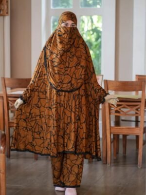 Modern Khimar Plazo Set for Women – Lightweight Breathable Hijab | Islamic Modest Clothing